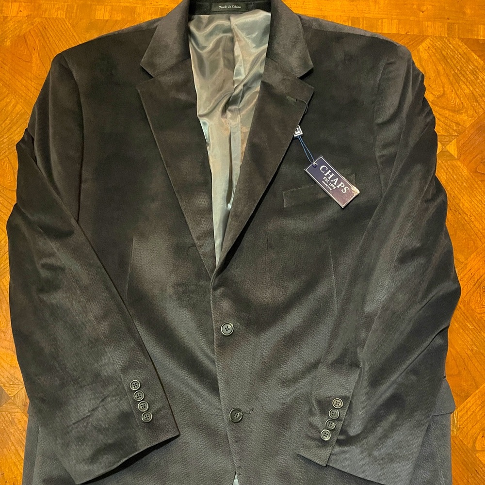 NWT Chaps velvety sportcoat.  48R